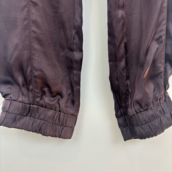 Young Fabulous & Broke NWT Jenson Satin Brown Joggers - Picture 6 of 10